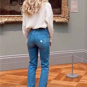 Abercrombie 90’s straight ultra highrise jeans